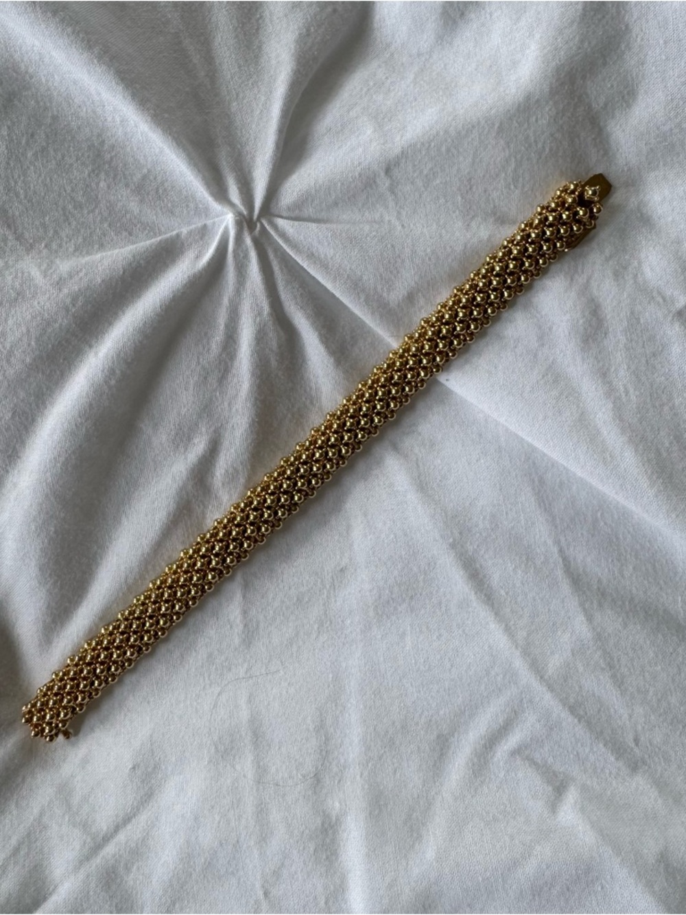 Ciner Gold Woven Chain Bracelet - Elegant Women's Bracelet